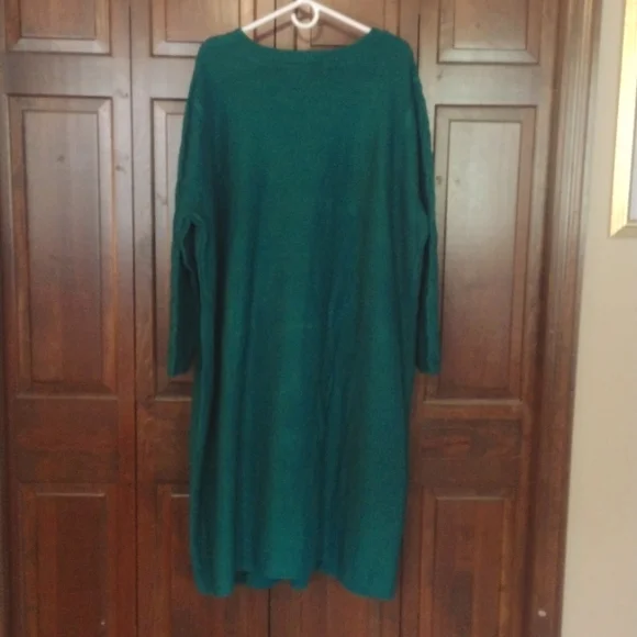 30/32 Plus size Jessica London sweater dress emerald green - Picture 5 of 6